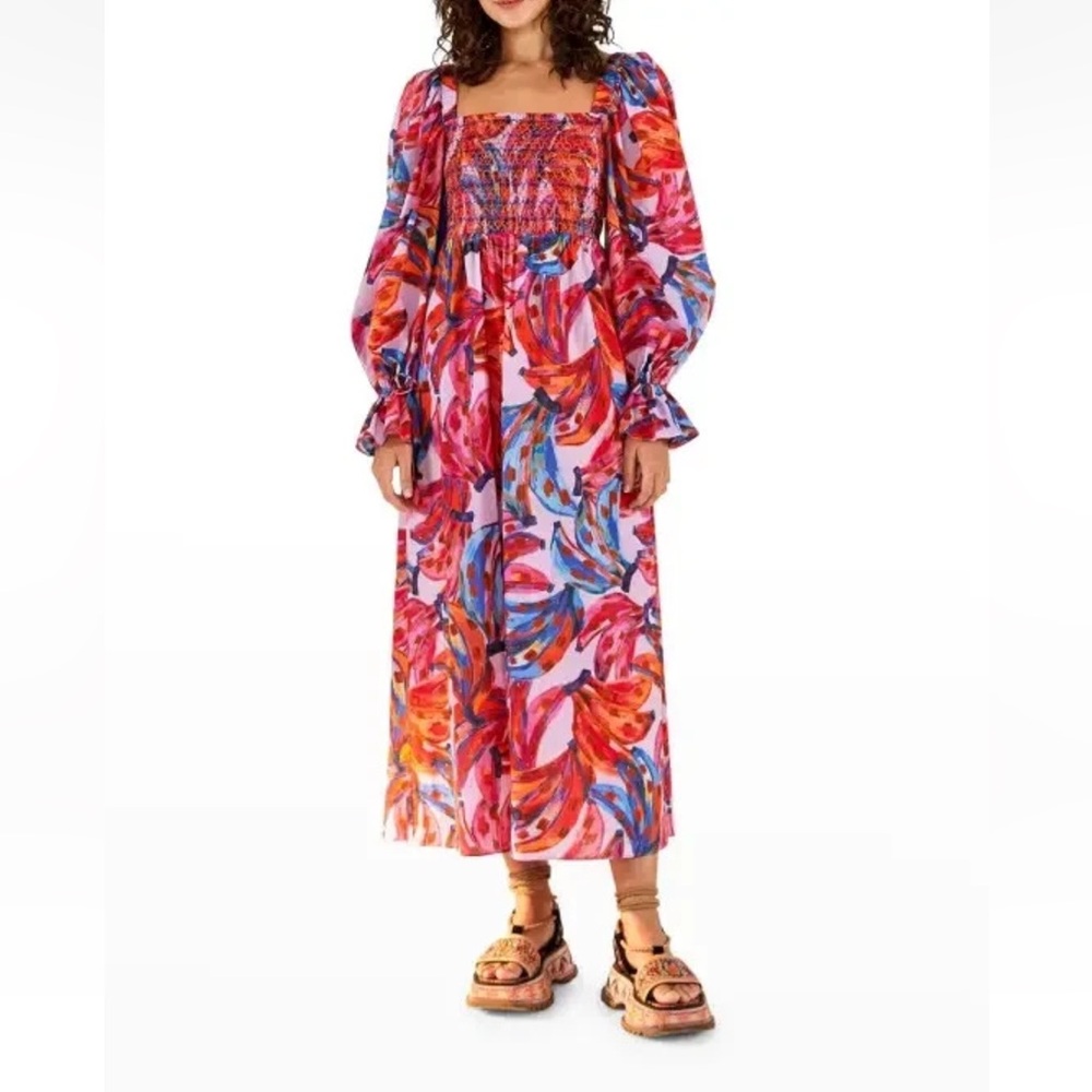Farm Rio Farmrio Colorful Floral Women's Dress XS